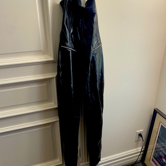 I. AM. GIA. Black faux leather catsuit Medium unworn - Picture 3 of 8